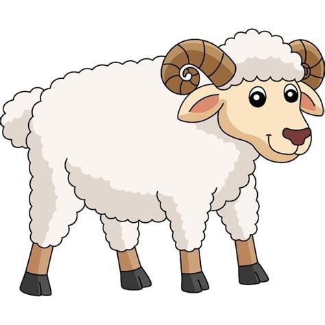 Premium Vector Sheep Cartoon Colored Clipart Illustration