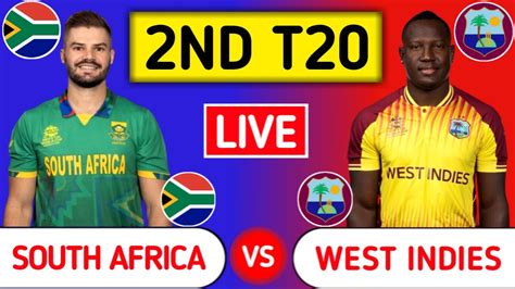 South Africa Vs West Indies Live Sa Vs Wi 2nd T20 2nd Innings