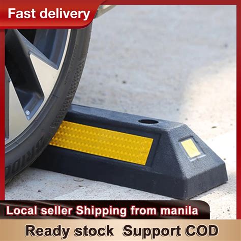 Heavy Duty Rubber Parking Stopper Parking Limiter Car Parking Wheel