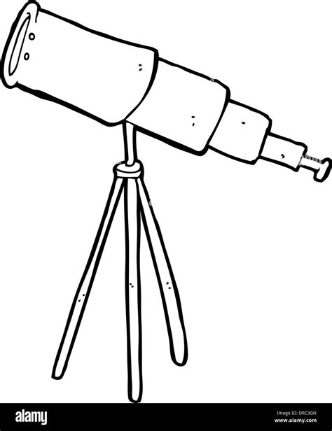 Dibujos animados de telescopio Imágenes de stock en blanco y negro Alamy