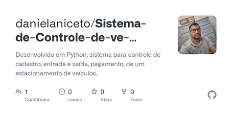 Github Danielaniceto Sistema De Controle De Ve Culos E Cliente