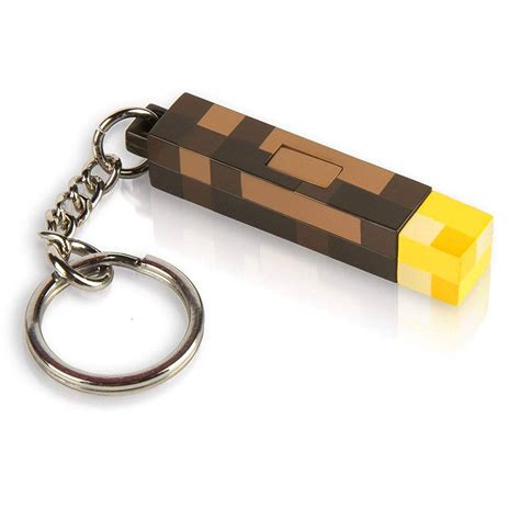 MINECRAFT Porte clé 3D Light Torch ShopForGeek Porte clés