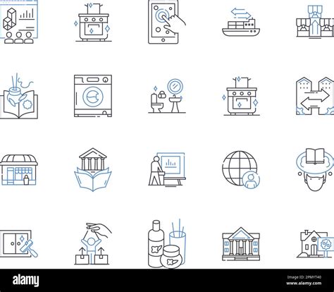 Smart City Outline Icons Collection Smart City Intelligent