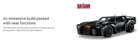 LEGO Technic The Batman Batmobile Model Car Toy 42127 Melbourne Mobiles