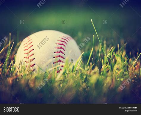 Baseball Grass Image And Photo Free Trial Bigstock