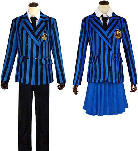 2022 Série Télévisée Mercredi Addams écolière Cosplay Costumes