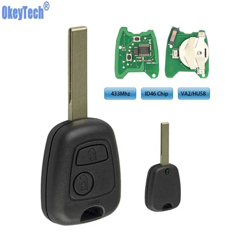 Okeytech Llave Remota De Repuesto Para Coche Llave Con Botones Chip