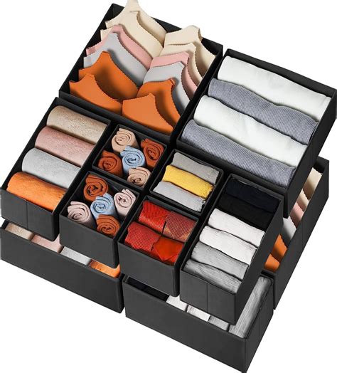 Amazon NAC HOOH Drawer Underwear Organizer Divider Fabric Foldable