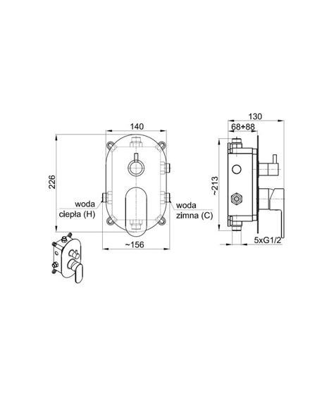 Zestaw Podtynkowy ARMATURA Halit 4829 501 00 ID 4829 501 00 Wodtech Pl