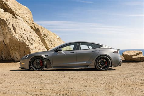 Satin Black Tesla Model S S Apex By Unplugged Performance