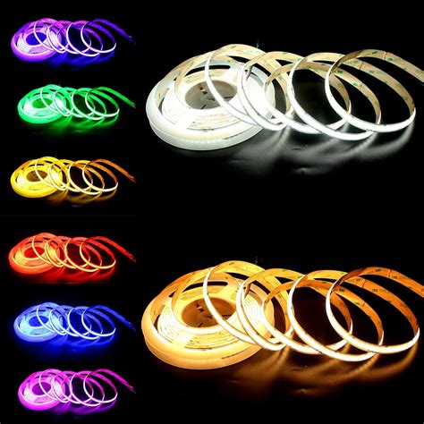 Rgb Cct Cob Led Light 24v 5 In 1 840 Leds M Rgb Ww Rgb Cw Cob Led Strip Dual White