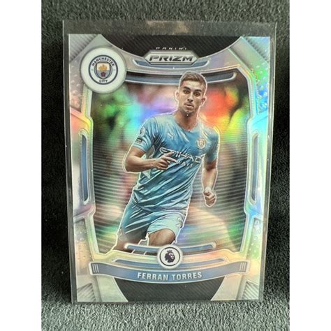 การดบอล Ferran Torres Man city รน Panini Prizm Silver และ Prizm