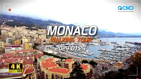 Monte Carlo Monaco K Hdr Walking Tour K Fps