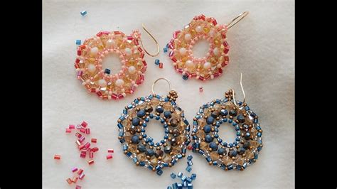 Diy C Mo Hacer Aretes Mandala Con Chaquira O Mostacilla Canutillo Muy