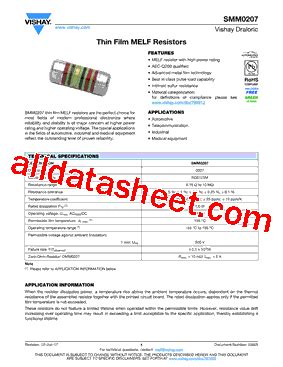 Smm V Datasheet Pdf Vishay Siliconix