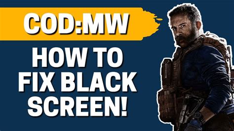 How To Fix BLACK SCREEN In COD Modern Warfare YouTube