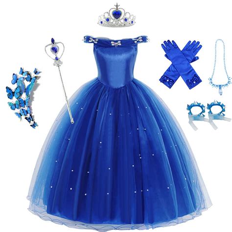 Cinderella Kost M M Dchen Prinzessin Cosplay Kleid Up Kleidung F R M