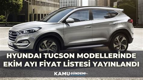 O SUV uygun fiyatlarla pazarda Hyundai Tucson modellerinde Ekim ayı