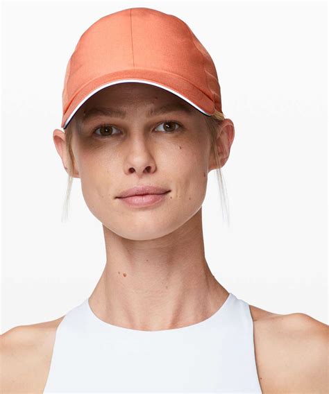 Lululemon Baller Hat Run Ponytail Coral Kiss Cherry Cola Lulu