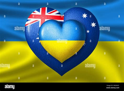 Ukrainische Flaggen In Australien Fotos Und Bildmaterial In Hoher