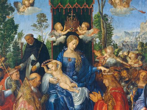 Feast Of The Rosary Albrecht Durer Famous Painting Painting Poster