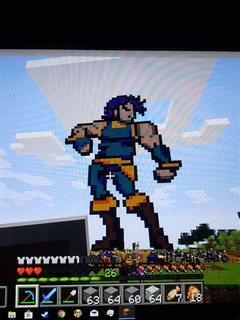 Jojo Pixel Art Survival Server Minecraft