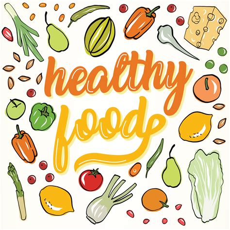 Healthy Food Vector Design 542274 Vector Art At Vecteezy