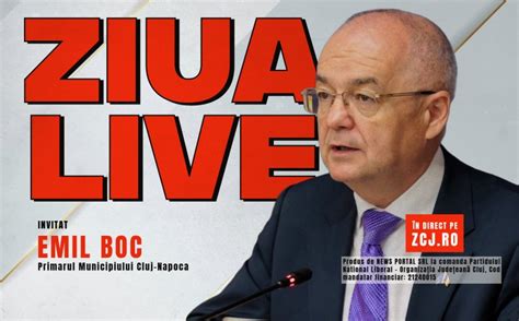 Ziua de Cluj ULTIMA ZI DE CAMPANIE LA CLUJ Emil Boc vine în studioul