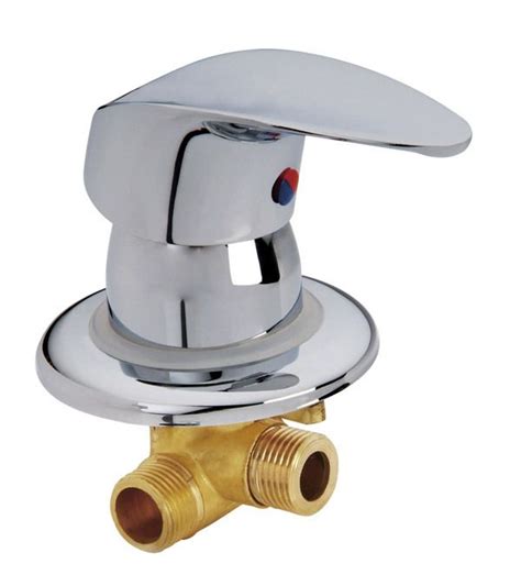 2 Inlet 1 Outlet Water Brass Shower Room Mixer Faucet Separate 3 Way