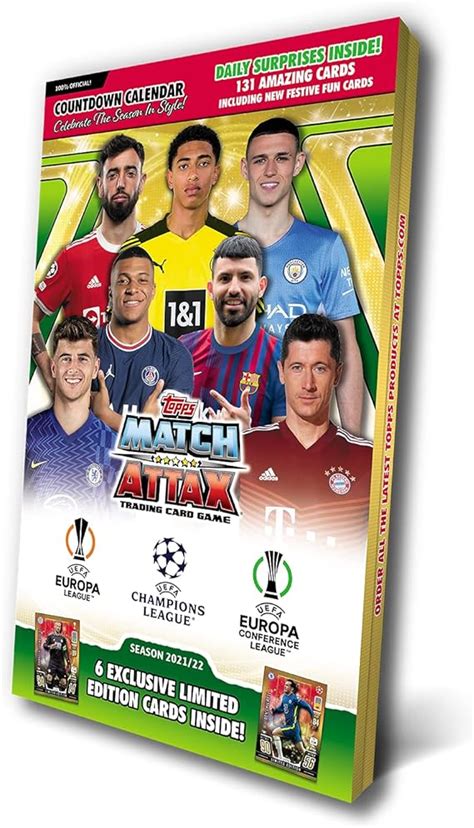 Topps Match Attax 2021 2022 kalendarz adwentowy Ligi Mistrzów UEFA