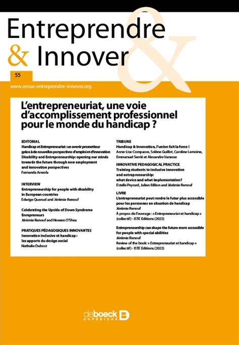 Revue Entreprendre Innover 2023 2 Cairn Info