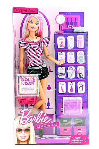 Barbie Fashionistas Sassy Shopping Spree Girl Dolls Toy By Mattel