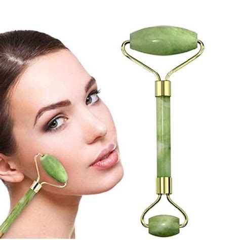 MASSAGEADOR ROLINHO FACIAL ANTI RUGAS PEDRA JADE Olhos Que Encantam