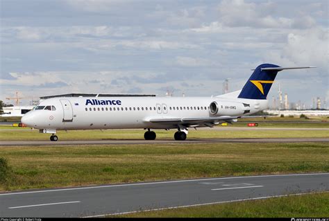 VH XWQ Alliance Airlines Fokker 100 F28 Mark 0100 Photo By Robert