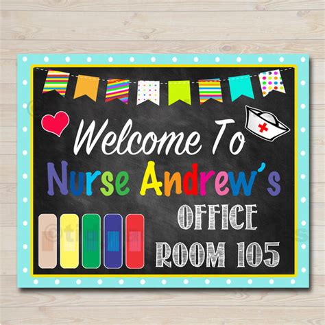 Nurses Office Door Sign Tidylady Printables