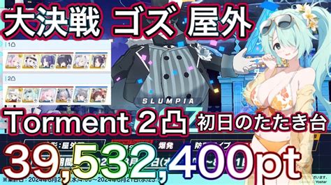 【ブルアカ】大決戦 ゴズ 屋外 重装甲 Torment 2凸 39 532 400pt 初日のたたき台 貫通 キャラ被りなし ずんだもん音声字幕解説 【ブルーアーカイブ】 ブルアカ Youtube