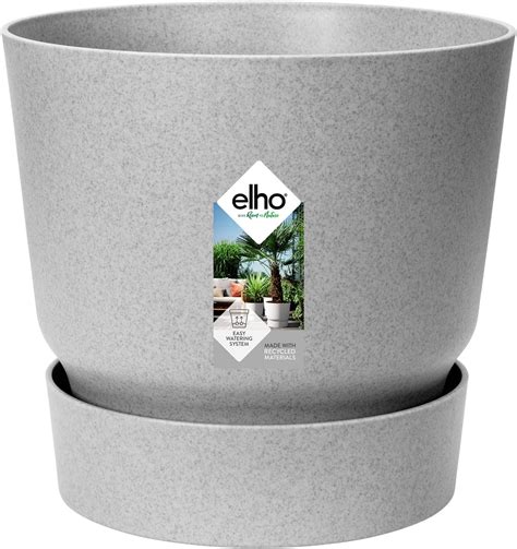 Elho Cm Greenville Round Pot Living Concrete Se Online Her