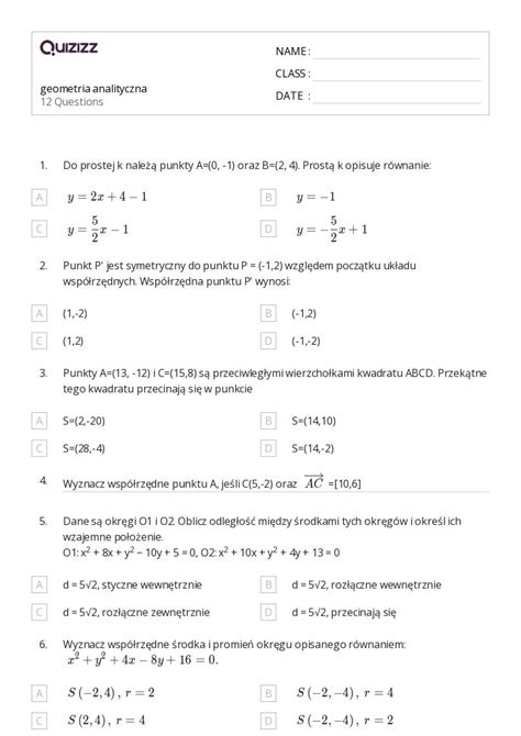 Ponad Okr Gi Arkuszy Roboczych Dla Klasa W Quizizz Darmowe I Do