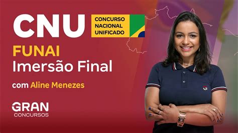 Funai No Concurso Nacional Unificado Imers O Final Aline Menezes