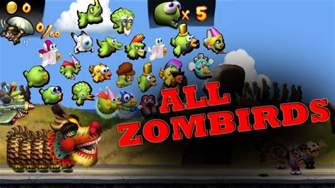 All Zombirds Zombie Tsunami All Birds Pets Of Zombies All