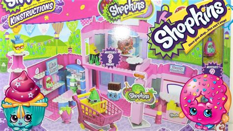 Unboxin And Speed Build Shopkins Kinstructions Shopville Town Center