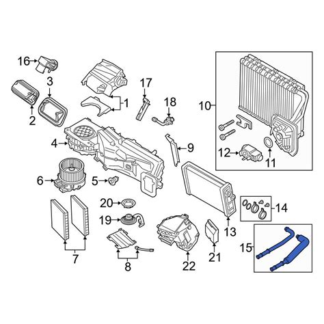 Bmw Oe Hvac Heater Hose Outlet Tube