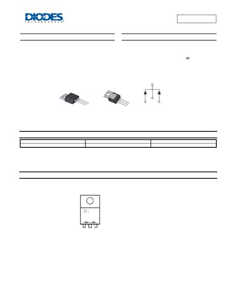 MBR20100CTP Datasheet 1 4 Pages DIODES 20A SCHOTTKY BARRIER RECTIFIER