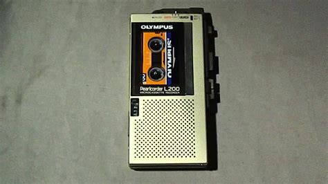 Olympus L200 Micro Cassette Recorder Youtube