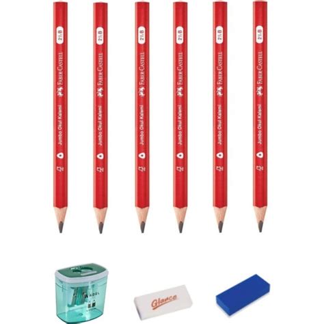 Glance Faber Castell Jumbo 2 5b Okul Kalemi 6 lı Adel Auto Fiyatı