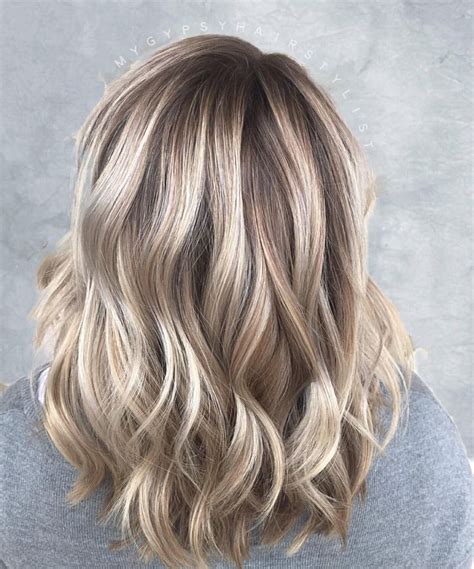 Blonde Balayage Shoulder Length Hair Dimensional Blonde Blonde