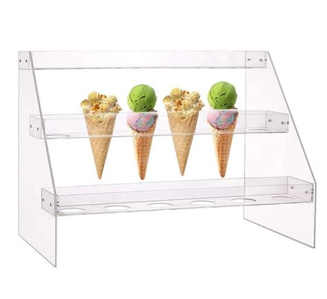 Factory Custom Clear Acrylic Ice Capacity Cone Holder Stand Box Product