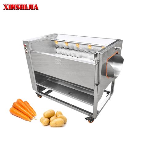 Automatic Stainless Steel Brush Roller Type Cassava Sweet Potato Carrot