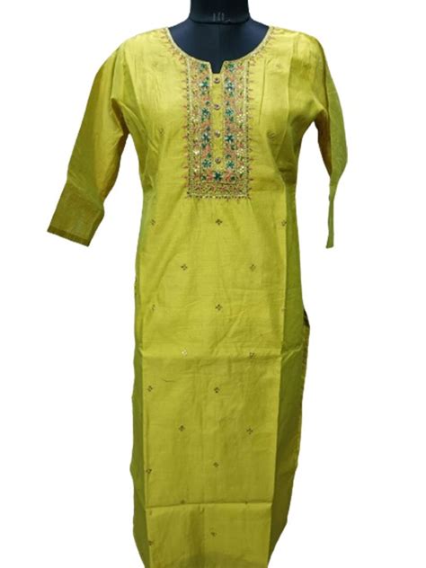 Green Cotton Embroidered Kurti Party Wear At Rs 1295 Piece In Mumbai