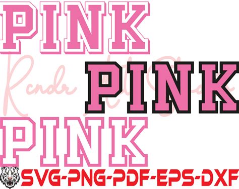 Love Pink SVG Bundle Clip Art VS Pink Nation SVG Digital Vs, 40% OFF